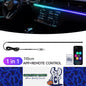 Car LED Ambient Light 64 Colours App Remote Control USB Atmosphere Strip Lamp