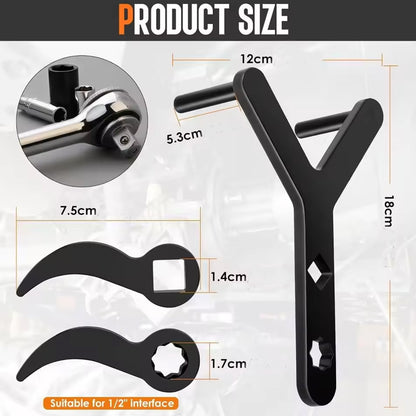 1 Set Car Lower Control Arm Prying Tool and Pry Bar Wrenches for 12.7mm Ratchet
