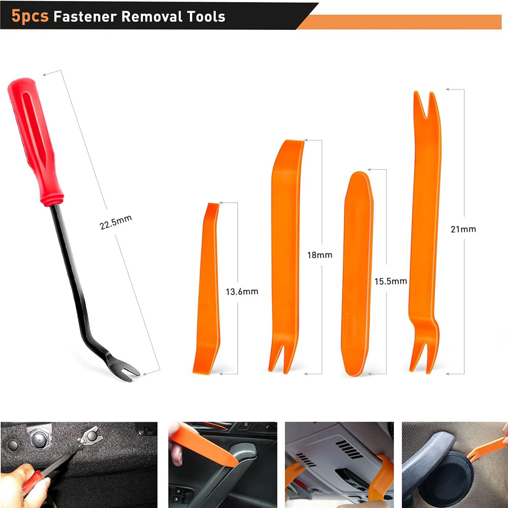680pcs Car Push Retainer Clip Fastener 23 Sizes Bumper Fender Rivet with Removal