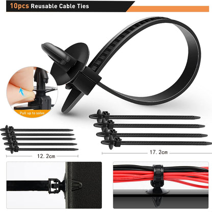 680pcs Car Push Retainer Clip Fastener 23 Sizes Bumper Fender Rivet with Removal