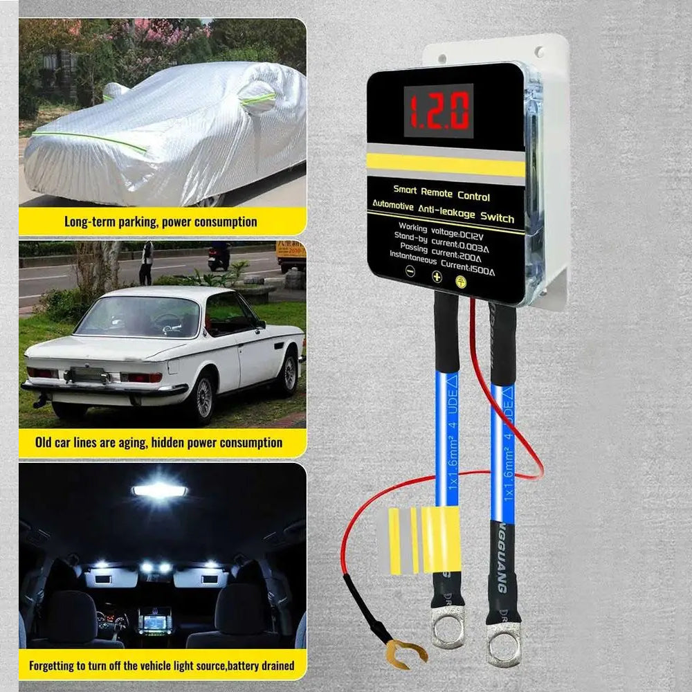 12V Car Remote Battery Disconnect Switch Cutoff Battery Relay with Anti-Leakage