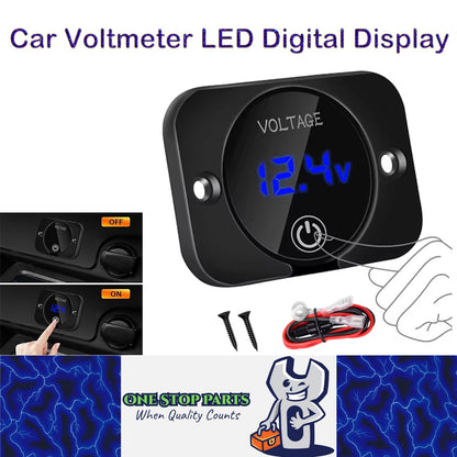 12V 24V Touch Switch Panel Car Voltmeter Panel LED Digital Display panel marine