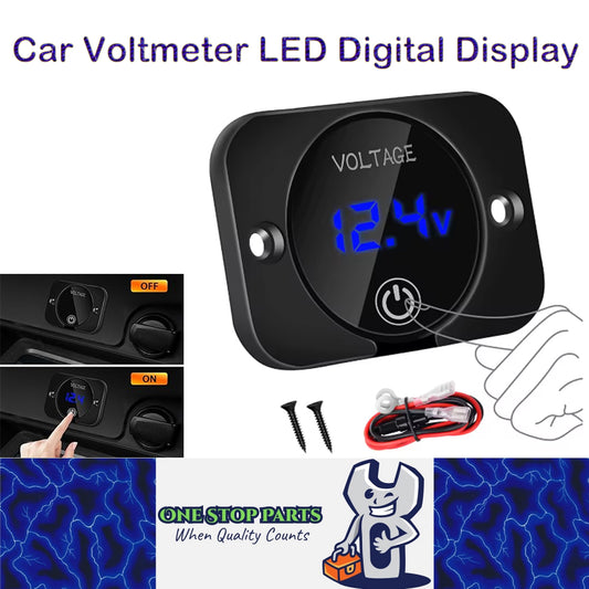 12V 24V Touch Switch Panel Car Voltmeter Panel LED Digital Display panel marine