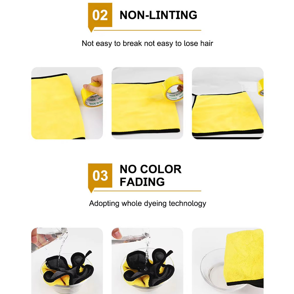 50x100cm Car Washing Towel 400GSM Microfiber Clean Towel Cloth Car Drying Towel