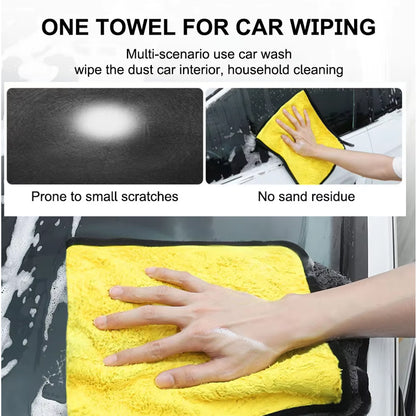 50x100cm Car Washing Towel 400GSM Microfiber Clean Towel Cloth Car Drying Towel