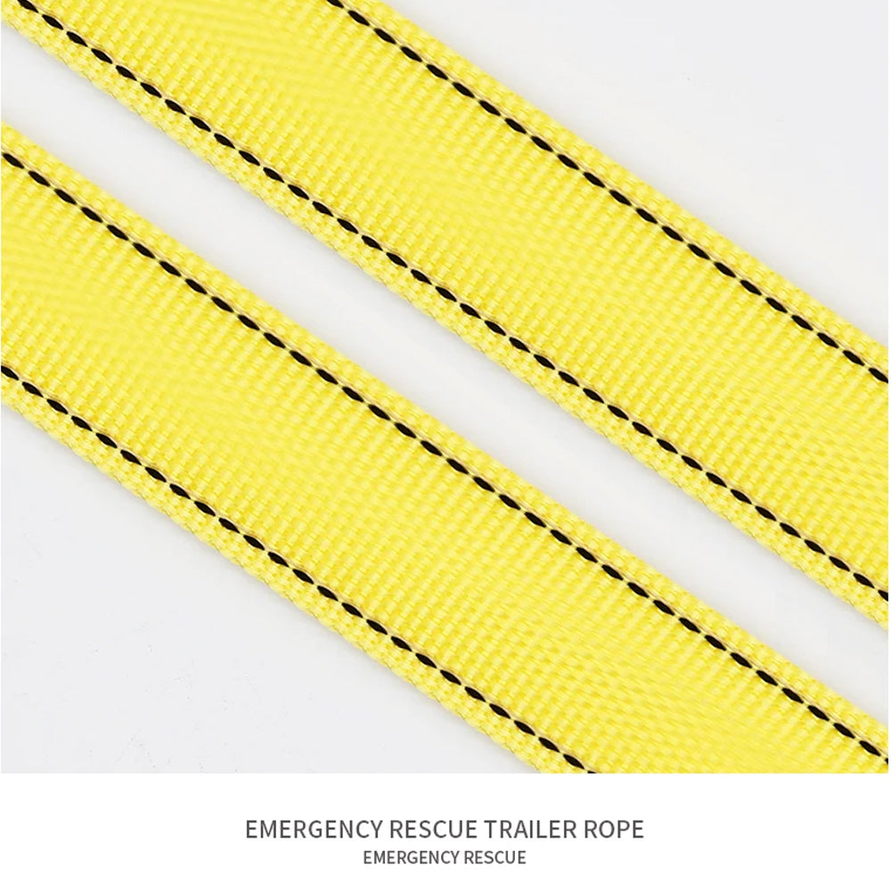 5 Ton 5M Car Trailer Tow Rope with U Hook Recovery Rope Heavy Duty Tow Strap