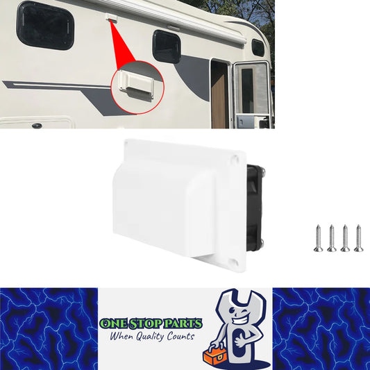 1 x White 12V 6W Caravan Range Hood Exhaust Fan Motorhome Vent Air Exhaust Oil