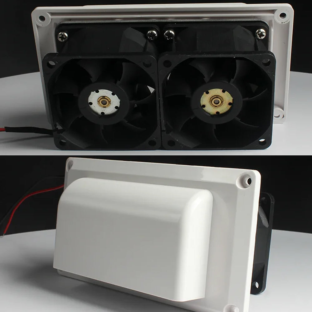 1 x White 12V 6W Caravan Range Hood Exhaust Fan Motorhome Vent Air Exhaust Oil