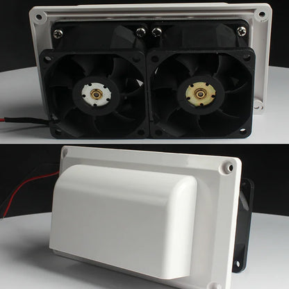 1 x White 12V 6W Caravan Range Hood Exhaust Fan Motorhome Vent Air Exhaust Oil