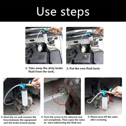 Car Vacuum Brake and Clutch Fluid Extractor Drained Bleeder Oil Replacement Tool