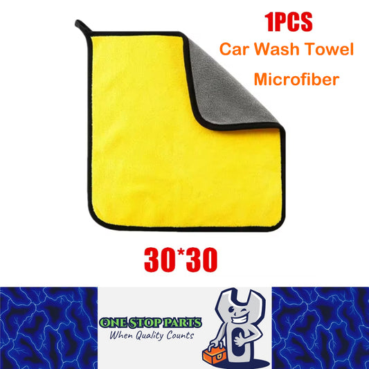 30x30cm Car Washing Towel 600GSM Microfiber Clean Towel Cloth Car Drying Rag