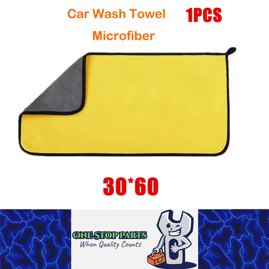 30x60cm Car Washing Towel 600GSM Microfiber Clean Towel Cloth Car Drying Towel