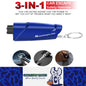 Car Safety Hammer Window Breaker Glass Breaker Seat Belt Cutter Tool Blue Hammer