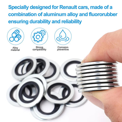 10 x M16 Car Oil Pan Drain Gasket Oil Drain Plug Gasket Washer Sealing O Ring