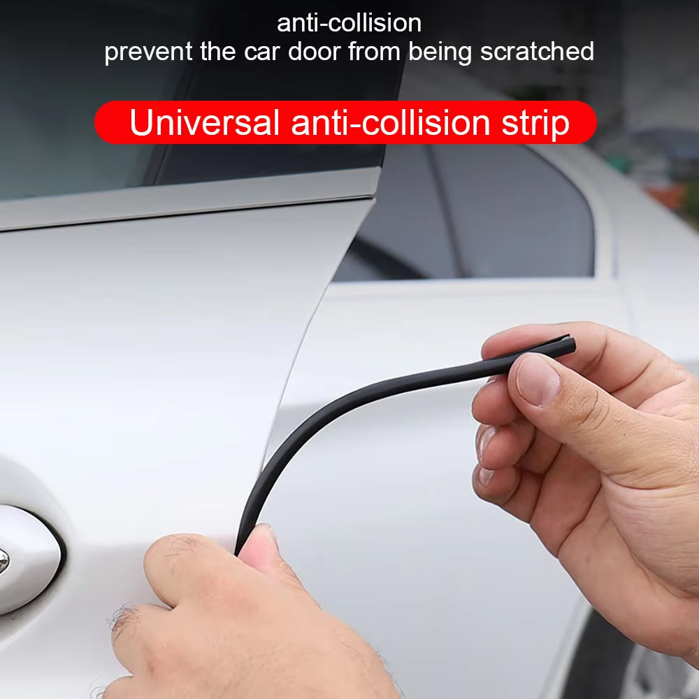 5M White Car Door Protector Anti Collision Strip U Shape Car Door Edge Protector