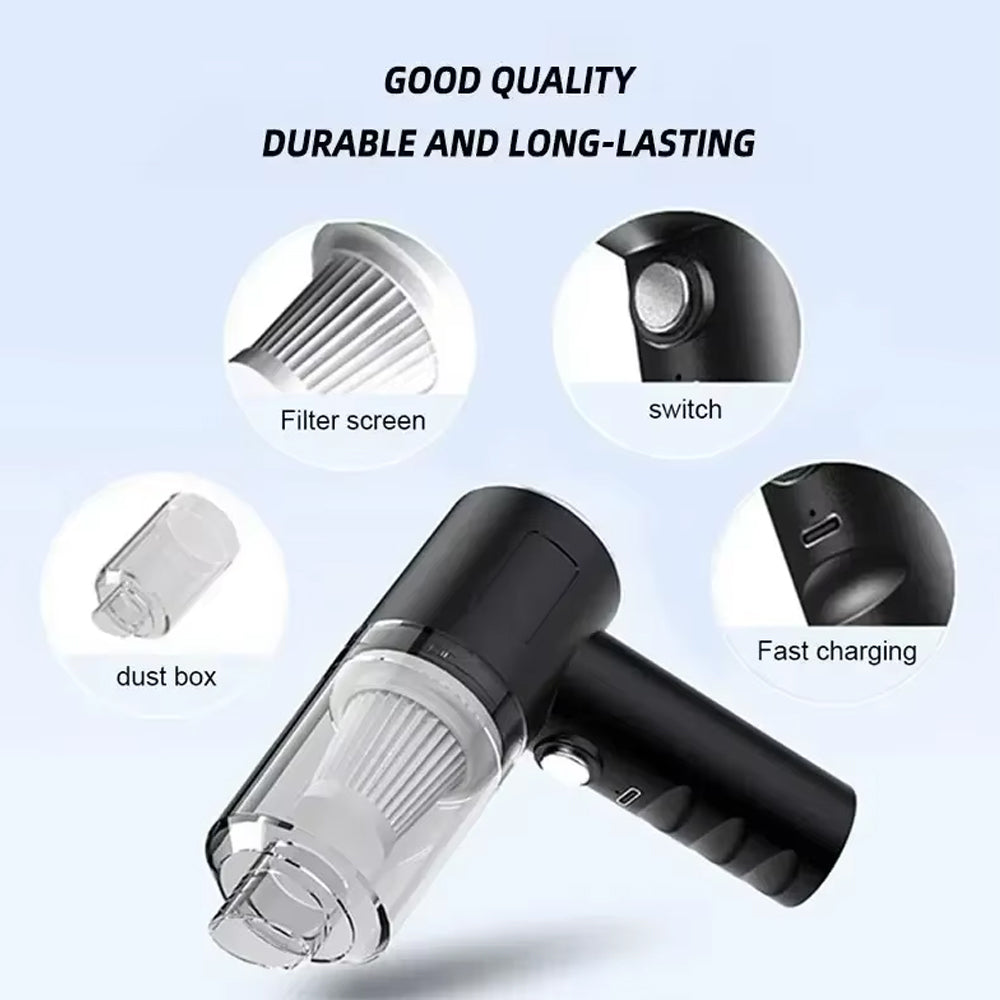 Wireless Car Vacuum Cleaner Portable 120W Durable Car and Home Vacuum Cleaner
