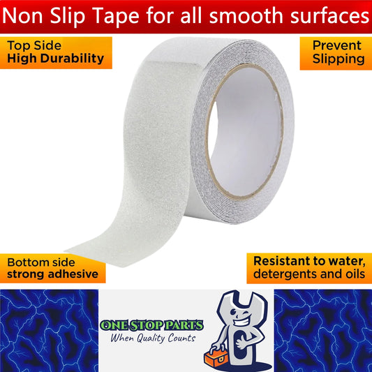 Anti Slip Tape Non Slip Grip Adhesive Transparent Step Sticky Tread 5M 25mm