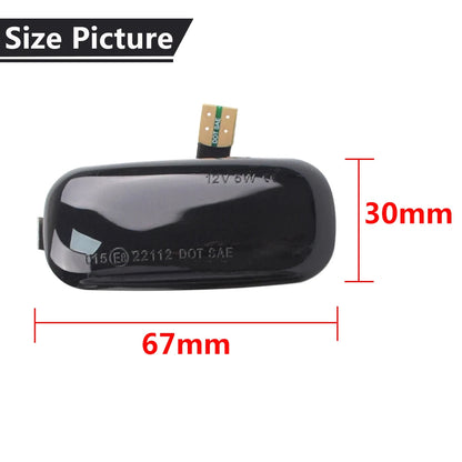 2x Dynamic Turn Signal Light LED Side Marker Lamp for Audi A3 S3 8P A4 RS4 A6 S6