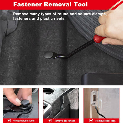 3pcs Car Panel Clip Removal Plier Trim Fastener Rivet Removal Tool Pry Tool Set