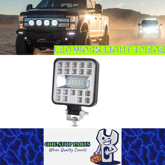 1 x LED Work Light 87W 12V-24V 6500K Spot Beam Flood Beam Combo LED Work Light
