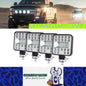4 x LED Work Lights 87W 12V-24V 6500K Spot Beam Flood Beam Combo LED Work Lights