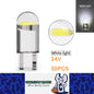 50 X 24V Cool White T10 Dome Head COB LED Globes Ideal for Dash Lights Parkers