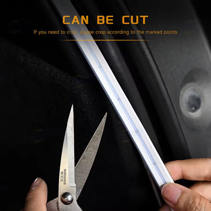 5M LED Car Trunk Light Cold White Flexible LED Strip Light Magnetic Induction