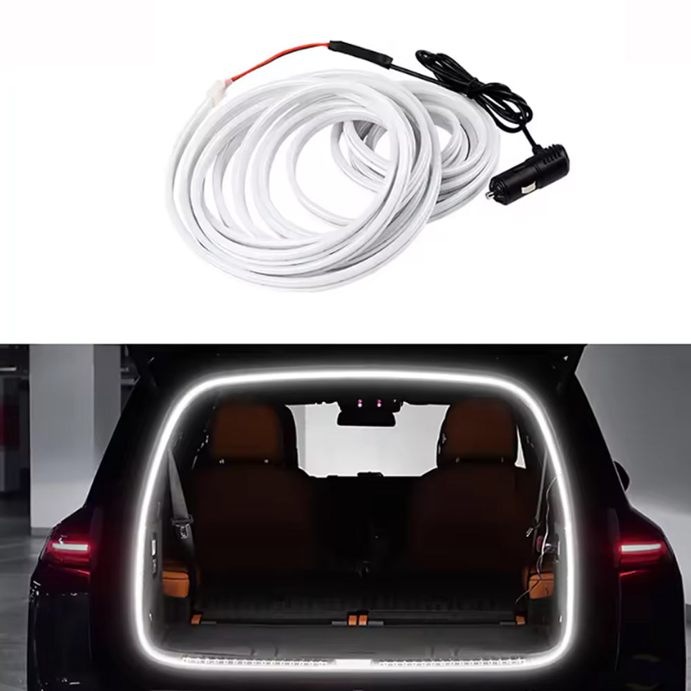 5M LED Car Trunk Light Cold White Flexible LED Strip Light Magnetic Induction