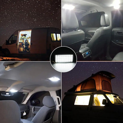 1 x 12V Cool White 36 LED Interior Dome Lamp 148x76mm for Caravan Car RV Truck