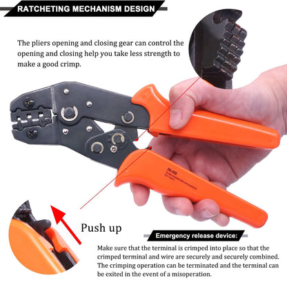 622x 1/2/3/4/5/6 Pin AMP Waterproof Connector Car Wire Plug with Crimping Plier