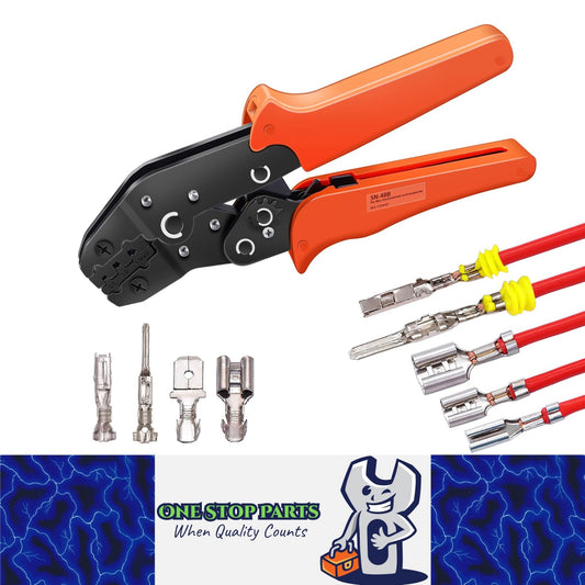 1 x Wire Crimping Plier for 2.8/4.8/6.3 mm Spade 26-16AMG Wire Crimping Tool