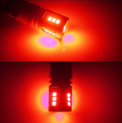 2 x Red BAY9S 10-30v 15smd error free, Canbus non polarity Red (2pcs)