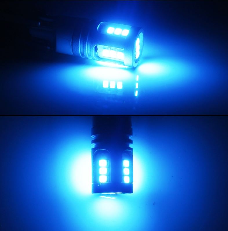 10 x Ice Blue BA9S 10-30v 15smd error free, Canbus non polarity Ice Blue (10pcs)