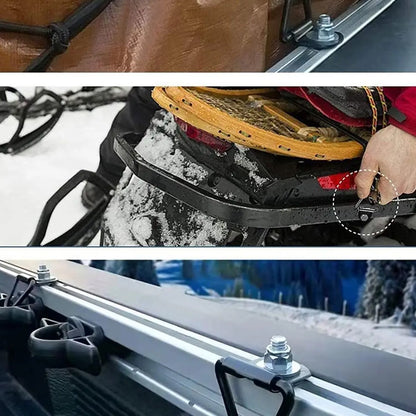 10pcs D Ring Cargo Tie Down Anchors V Ring Bolt On Tie Down Points Truck Trailer
