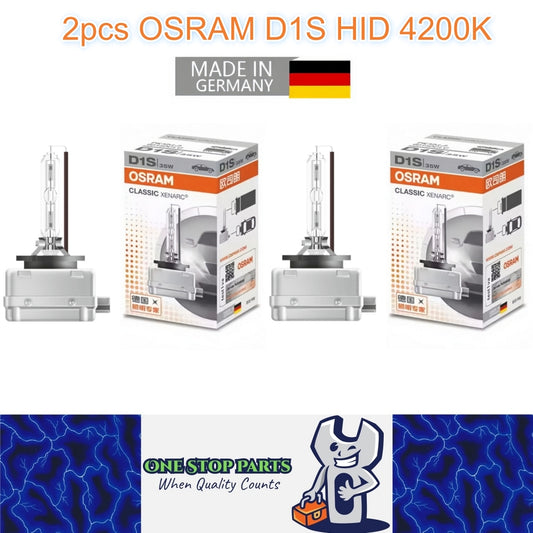 2 x OSRAM D1S HID Xenon Globes 4200K Headlight Original Osram D1S HID Bulbs
