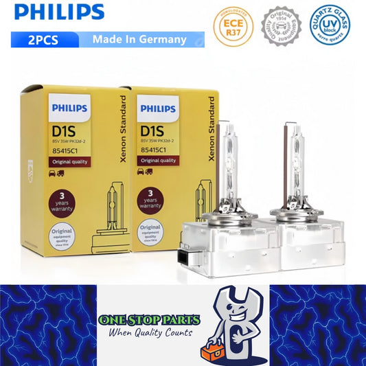 2 x PHILIPS D1S HID Xenon Globes 4200K Headlight Original Philips D1S HID Bulbs