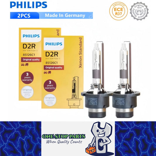 2 x PHILIPS D2R HID Xenon Globes 4200K Headlight Original Philips D2R HID Bulbs