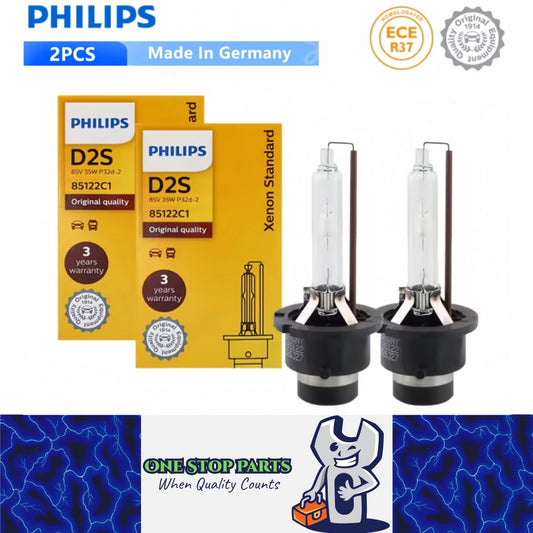 2 x PHILIPS D2S HID Xenon Globes 4200K Headlight Original Philips D2S HID Bulbs