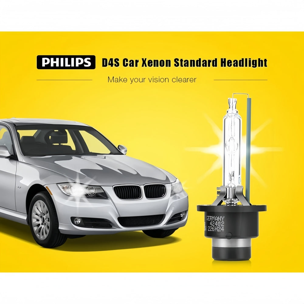 1 x PHILIPS D4S HID Xenon Globe 4200K Headlight Original Philips D4S HID Bulb