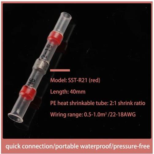 2000 x Red Waterproof Heat shrink Wire Connectors Solder Insulated Join 2000pcs