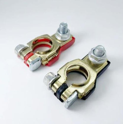 2 x Battery Terminals Positive and Negative Original Style Terminals (Style 3)