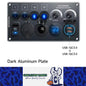 Rocker Switch Panel LED Dimmer Switch QC3.0 USB Charger Power Socket Voltmeter