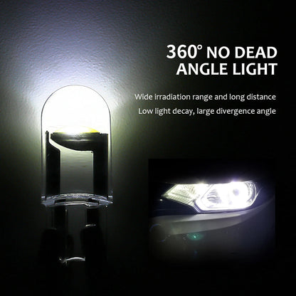 10 X 24V Amber T10 Dome Head COB LED Globes Ideal for Dash Lights Parkers