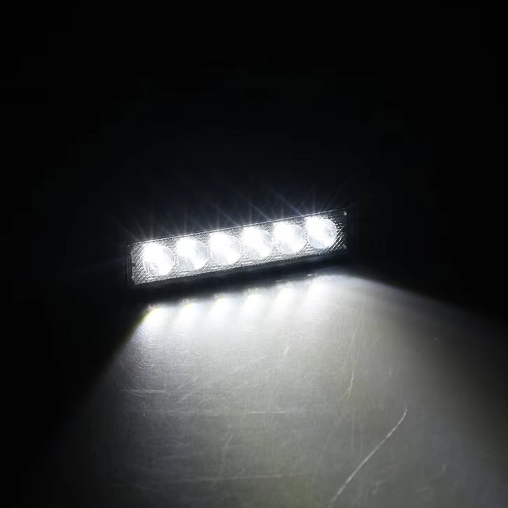 2 x 12V LED Daytime Running Light 6LED Flood Beam 4WD SUV Daytime Running Light