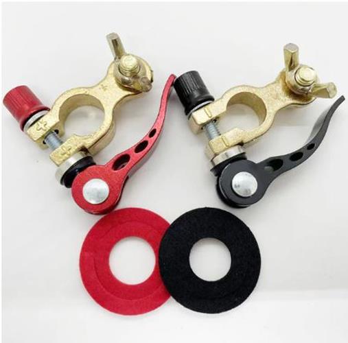 2 x Battery Terminals Positive Negative quick Release Terminals Wing (Style 6)