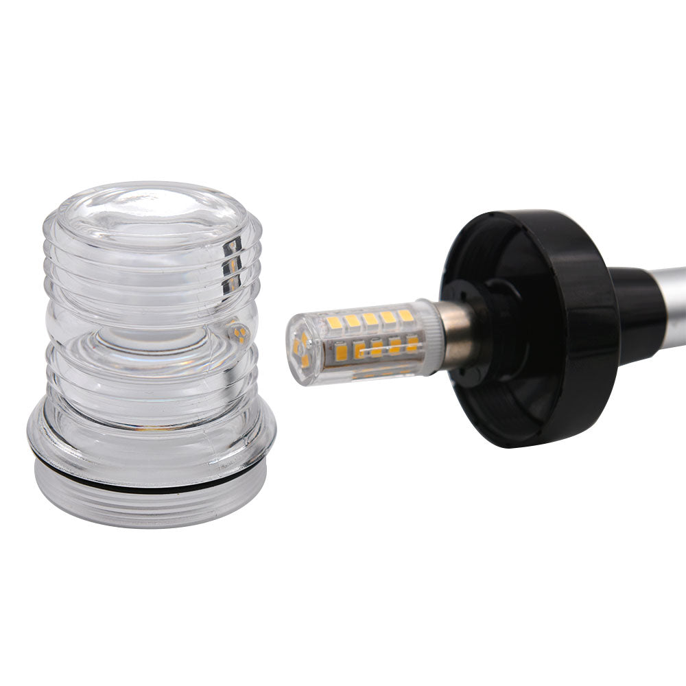 12v-24v 153mm 360 Degree Boat Navigation White LED Light All Round LED Light 1pc