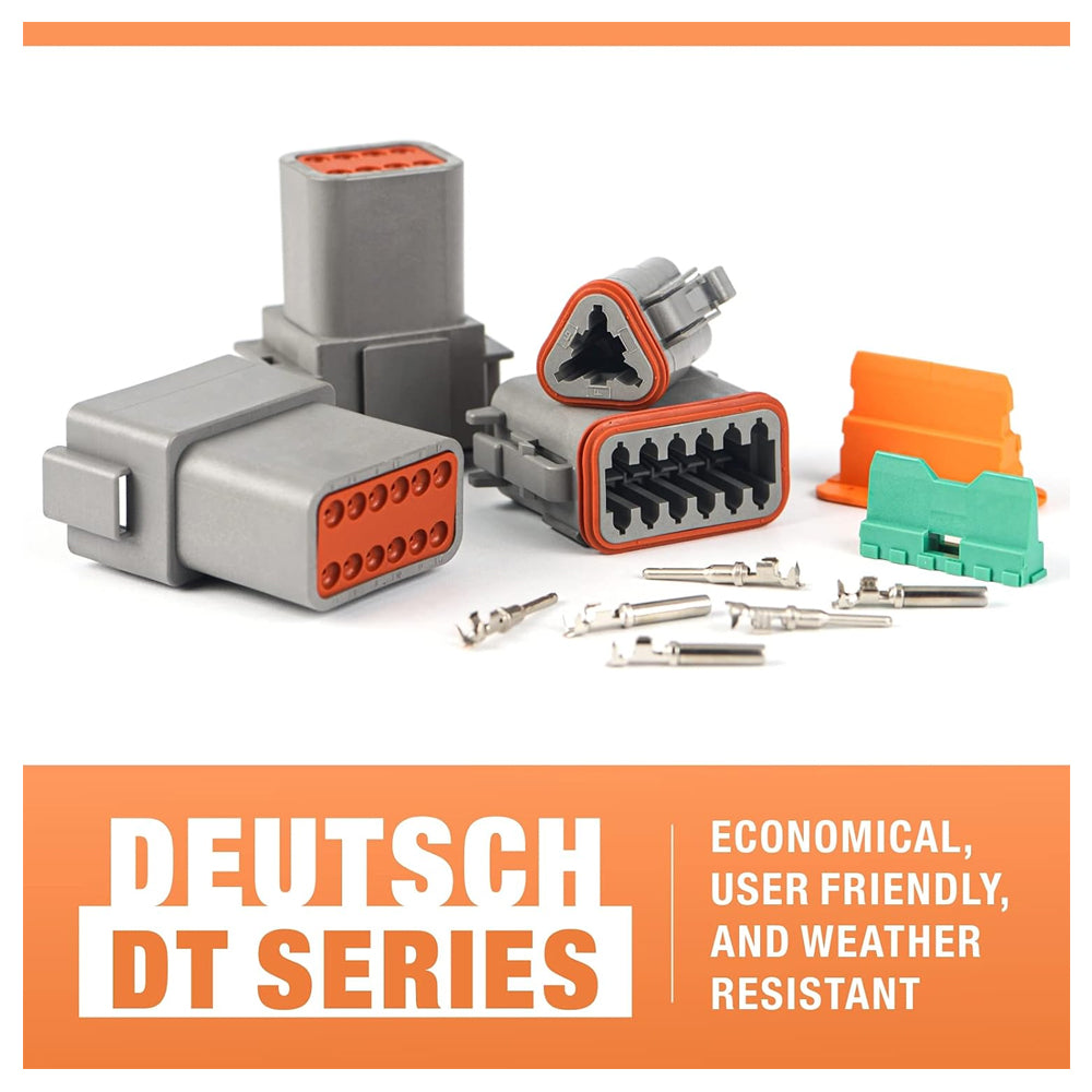 188pcs Deutsch DT Series Connector Assortment 2/3/4/6/8/12 pin 2 Pair each