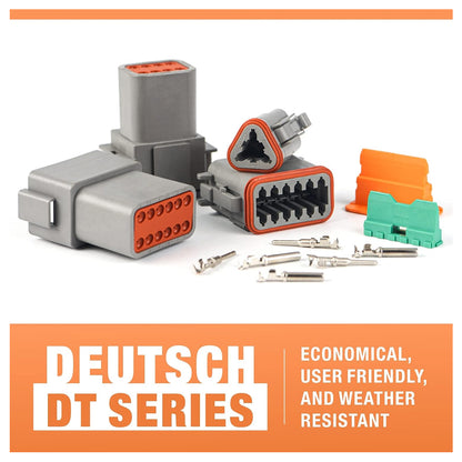 188pcs Deutsch DT Series Connector Assortment 2/3/4/6/8/12 pin 2 Pair each