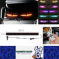 Devil's Eye Truck Windshield Flexible LED Sign Board Remote Control 200x16.6cm