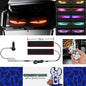 2x Devil's Eye Truck Windshield Flexible LED Sign Board Remote Control 70x16.6cm
